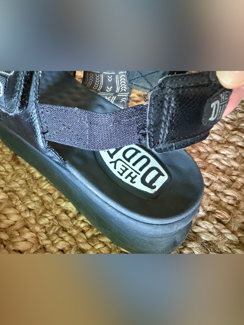Hey dude Collin’s Black Velcro Sport Sandals - Picture 8 of 10